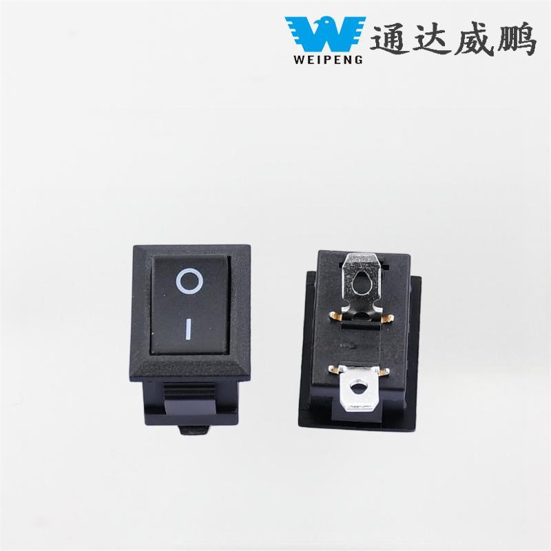 Kcd115*21mm қиғаш жиегі бүгілген аяқ екі позициялы 6A қуат рокер қосқышы