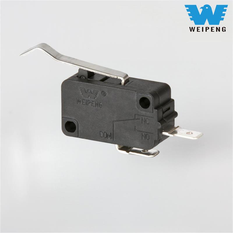 Екі терминалды тұтқасы күміс контакт Әдетте ашық су жылытқышының микро ауыстырып-қосқышы