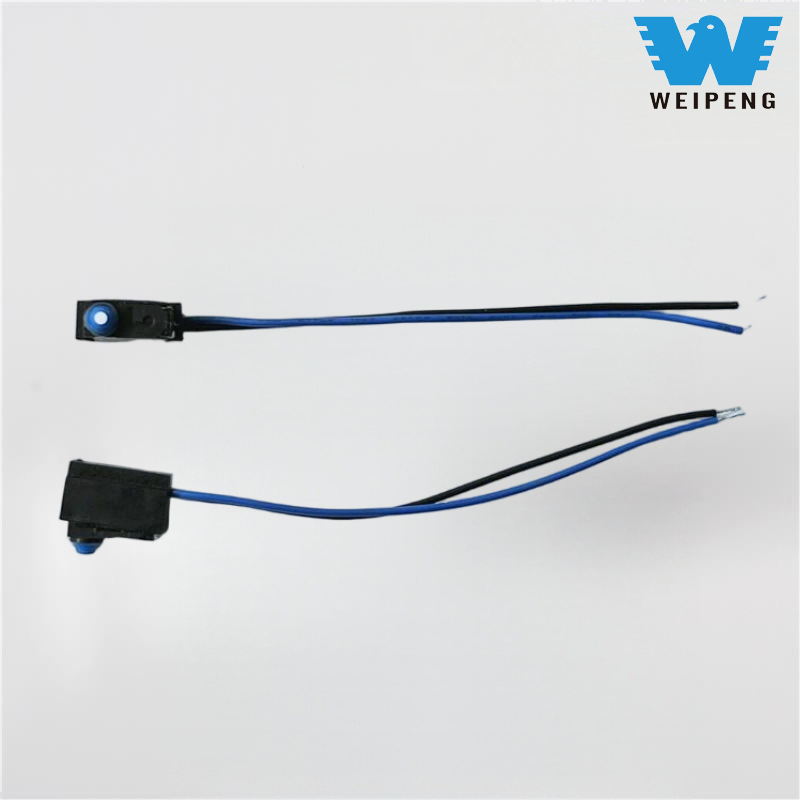 Су өткізбейтін PIN-типті PIN-типті итеру түймесі, сымдары бар микро қосқыш